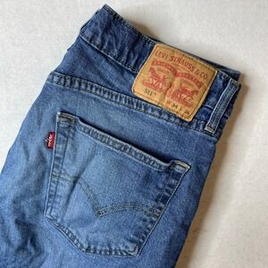 Levi's 511 Slim Fit Jeans‎ Mens W34 L34 Blue Denim Casual Modern Pants